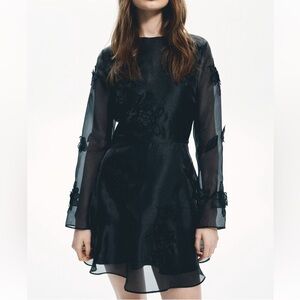 NEW APPLIQUED ORGANZA DRESS